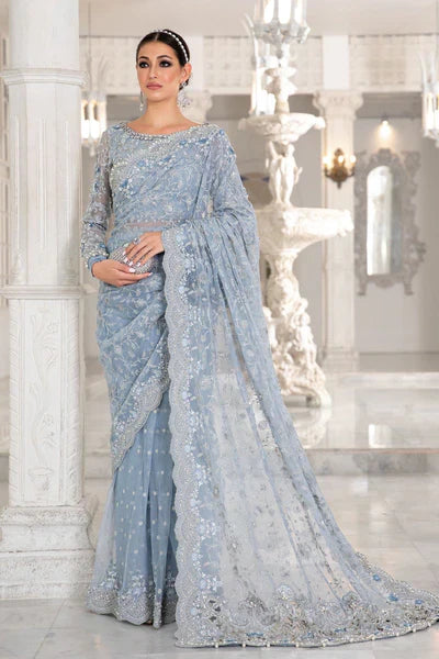 Saree Ice Blue MC-049
